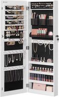SONGMICS Jewelry Cabinet Armoire - Lockable Wall-Mounted Organizer