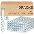 Tandefio 40 Pack 1/2 x 5 Heavy Duty Concrete Screw Anchors