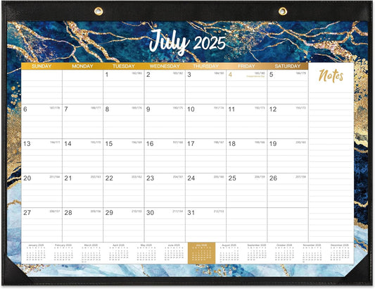 Large 18-Month Marble Desk Calendar 2025-2026 - Stay Organized in Style!