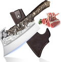 ROCOCO 2lb Dragon Butcher Knife Heavy Duty Cleaver - Power Chopper