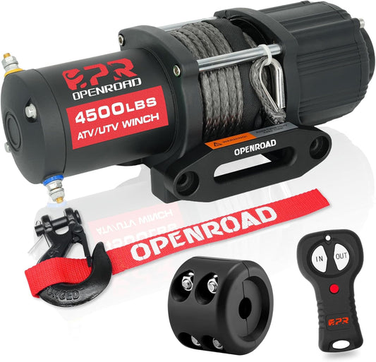 OPENROAD 4500 lb ATV/UTV Winch with Wireless Remote Control
