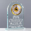Wedding Gifts for Couples Unique 2025 - Crystal Clock Keepsake