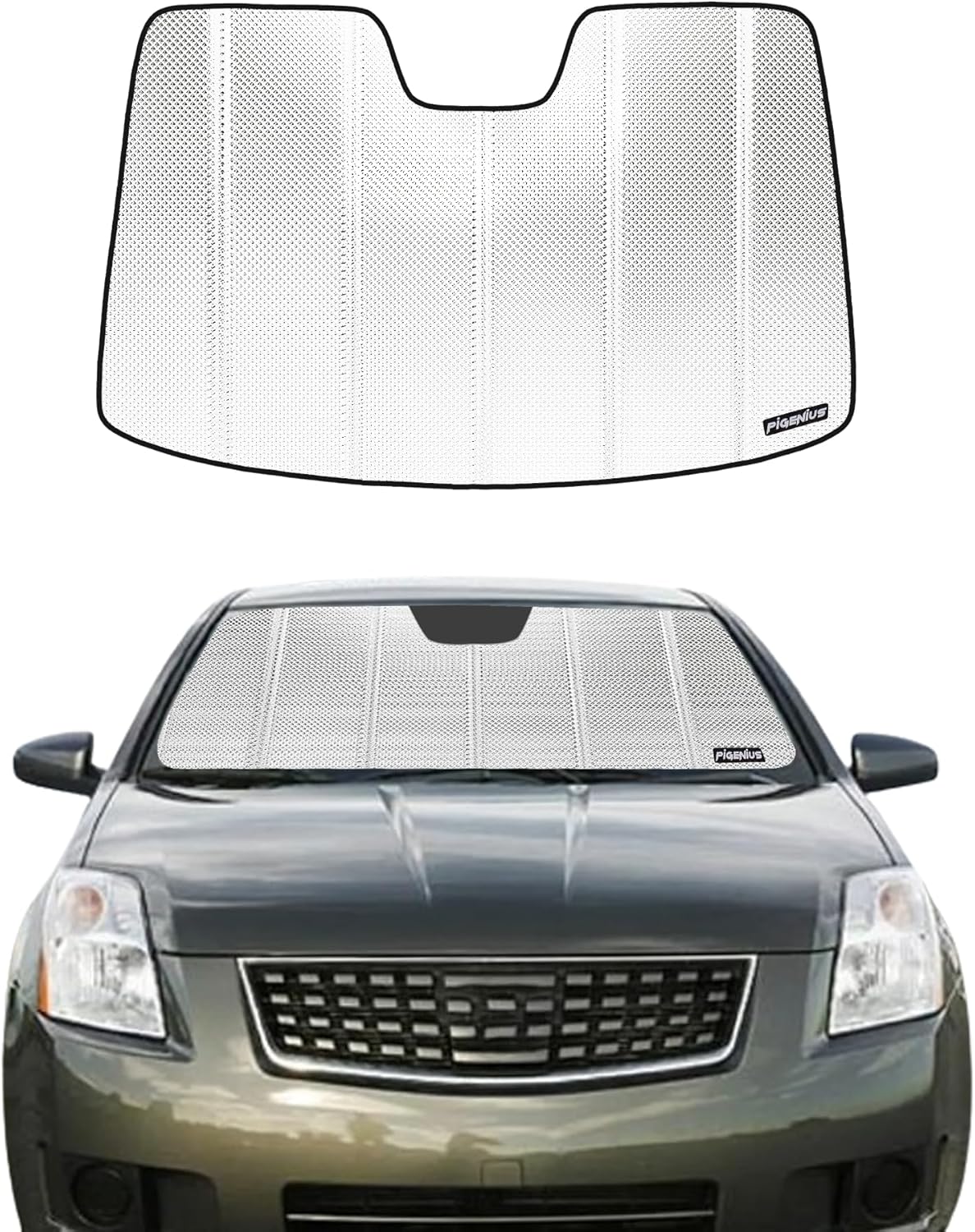 Custom Fit Windshield Sun Shade for 2007-2012 Nissan Sentra