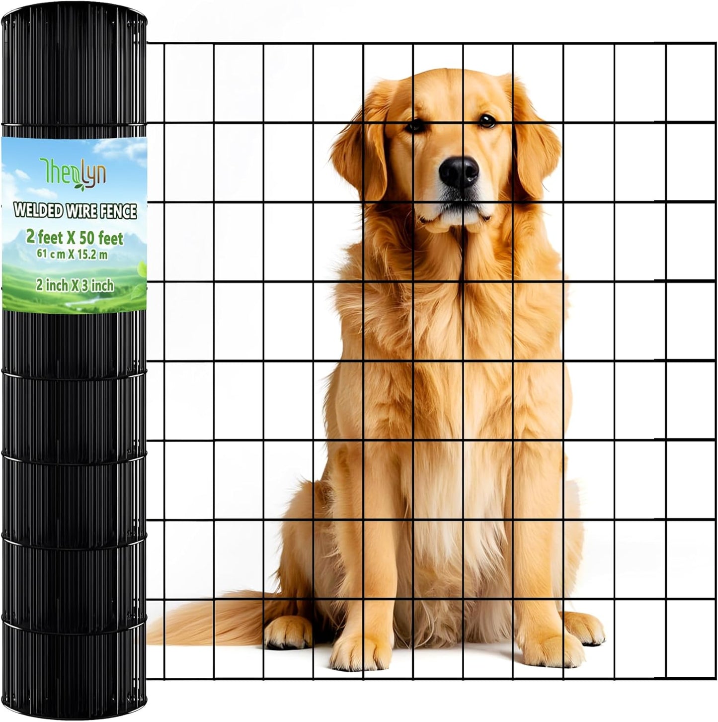 Welded Wire Fence 2ft x 50ft for Garden and Animal Barrier
