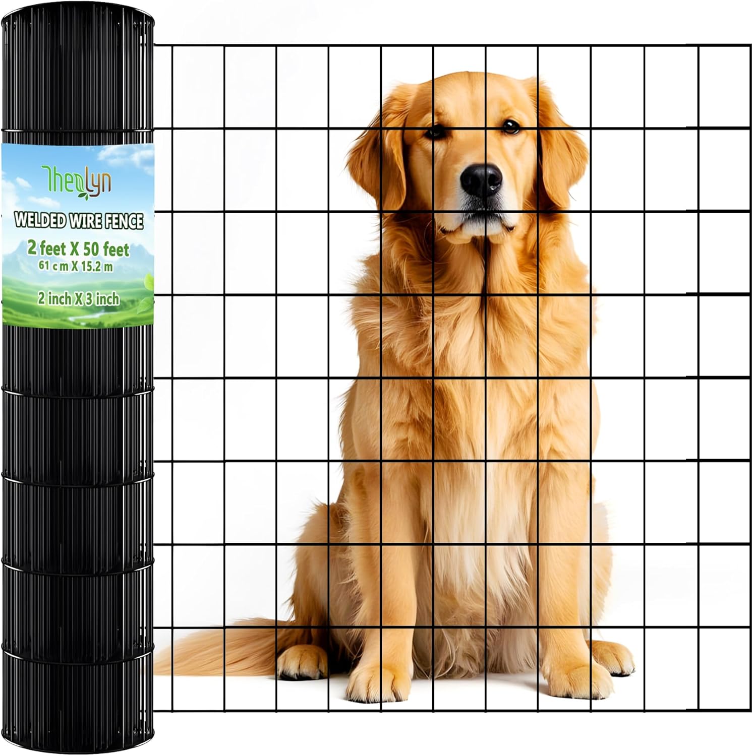 Welded Wire Fence 2ft x 50ft for Garden and Animal Barrier