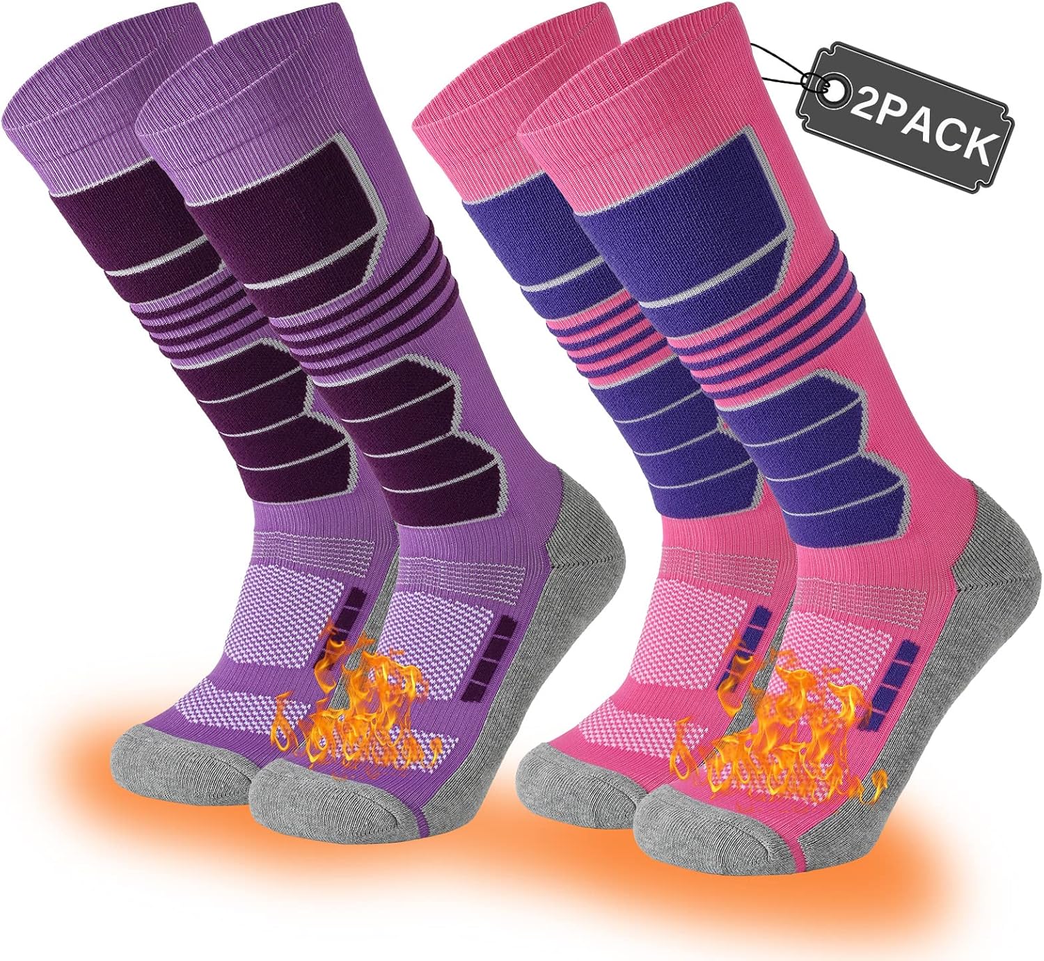 COOVAN Snowboarding Thermal Socks Duo