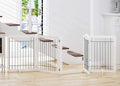 96-inch Extra Wide 30-in Tall Dog Gate with Door - Flexible Pet