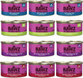Rawz Natural Premium Pate Canned Cat Wet Food Variety Pack - High Meat