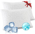 Cooling Pillows for Sleeping 2 Pack King Size - Adjustable Firm