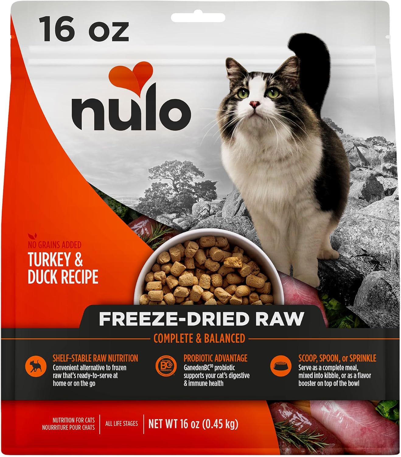 Nulo Freestyle Freeze-Dried Raw Cat Food for All Breeds & Stages
