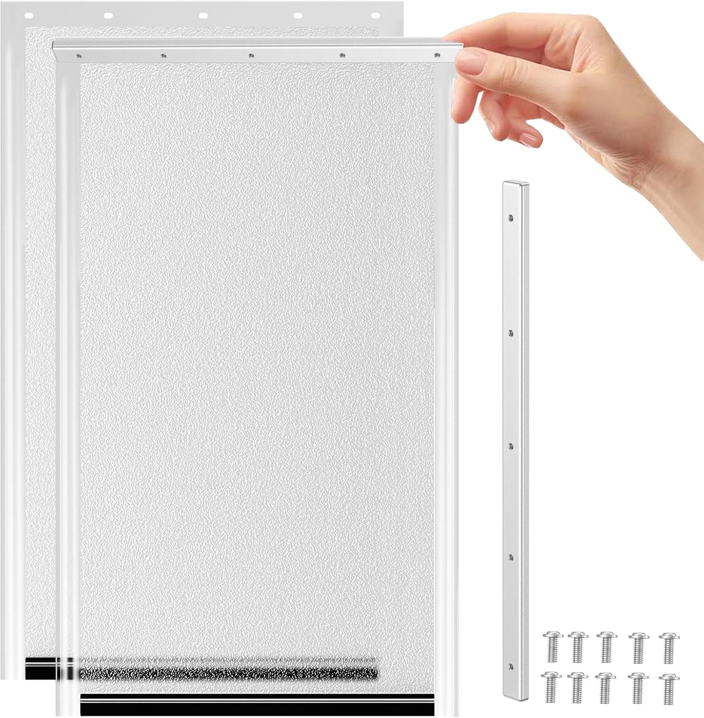 2 Pack Large Dog Door Replacement Flaps for Easy Installation