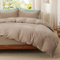 Bedsure Duvet Cover King Size with Fitted Sheet - Soft Prewashed