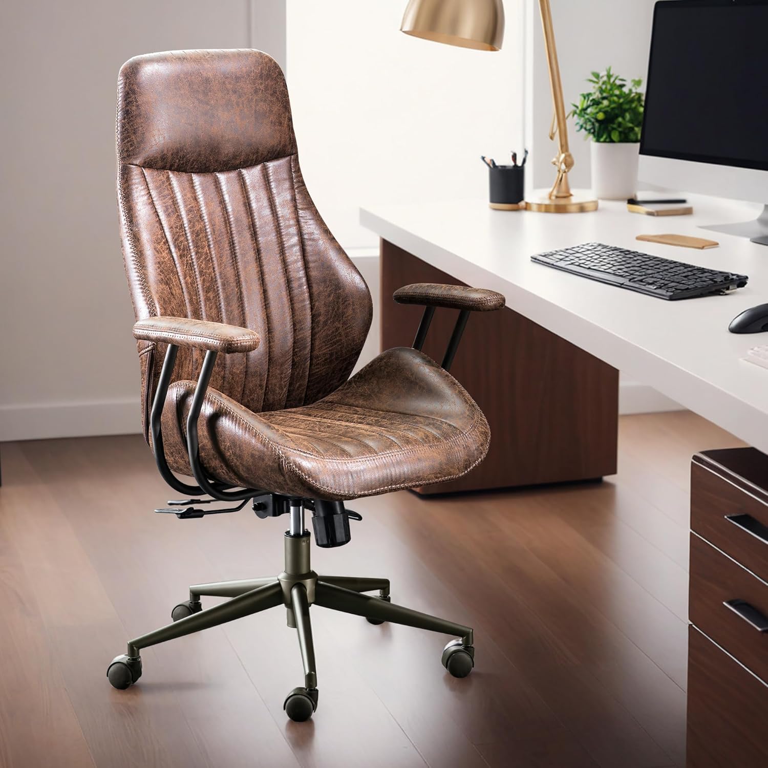 Modern Ergonomic Gaming Chair - Lumbar Support, Reclining High Back!