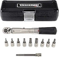 Venzo Bicycle 1/4 in Torque Wrench Allen Key Set - Precise 2-24 Nm