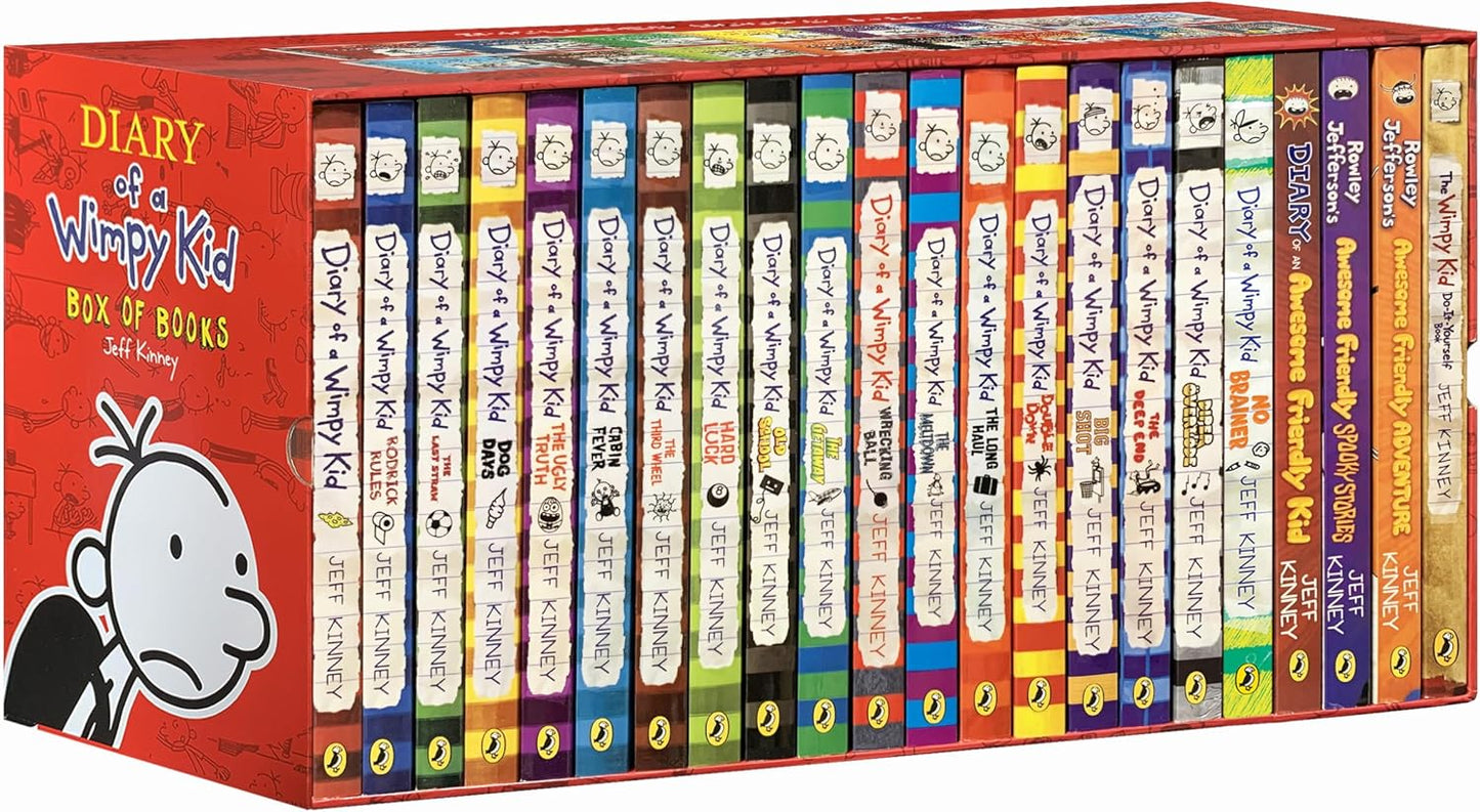 A Library of a Wimpy Kid 1-22 Boxed Set for Kids - Complete Collection