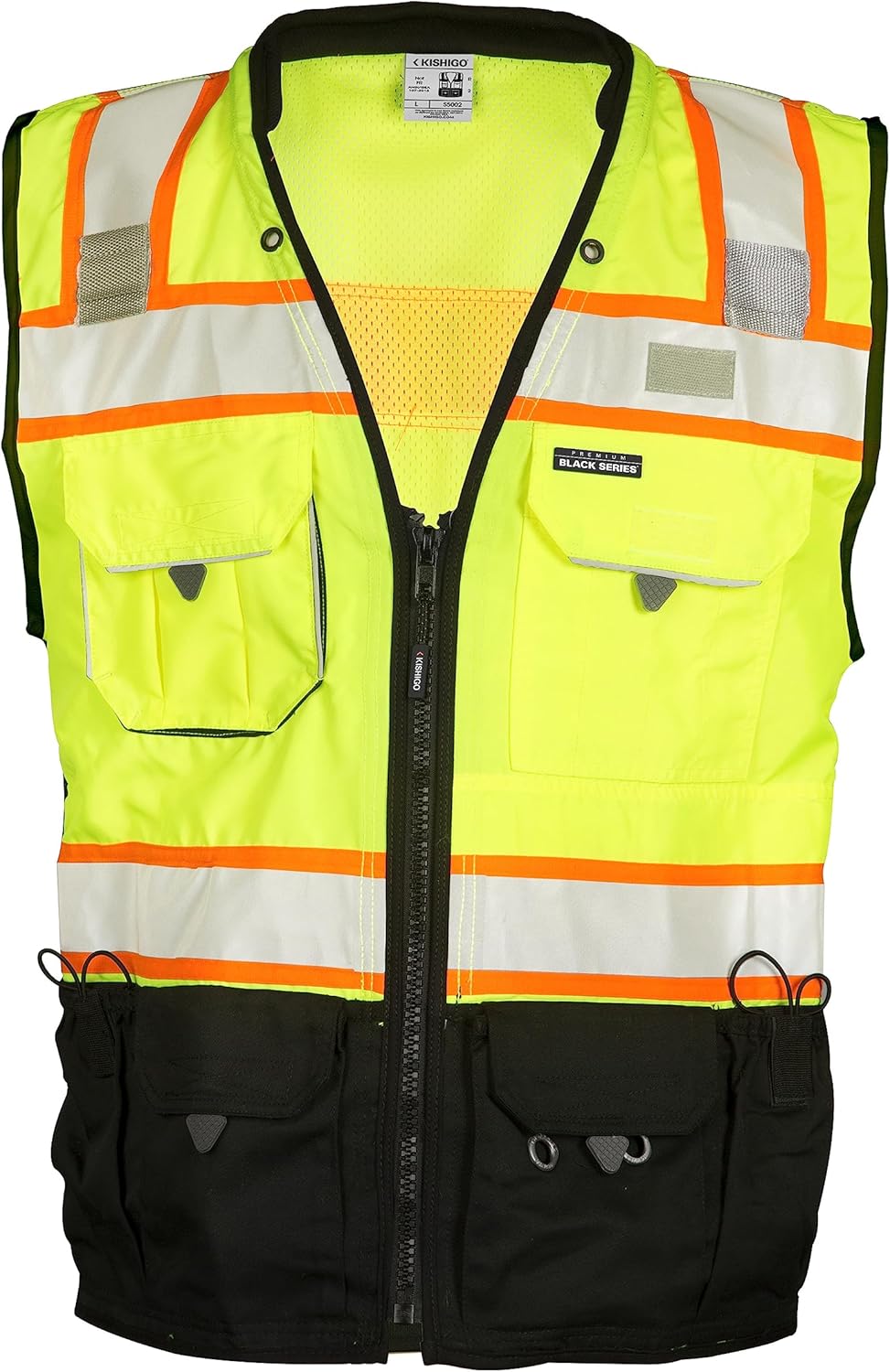 Kishigo Premium Black Series Men's Surveyors Vest S5002 Review