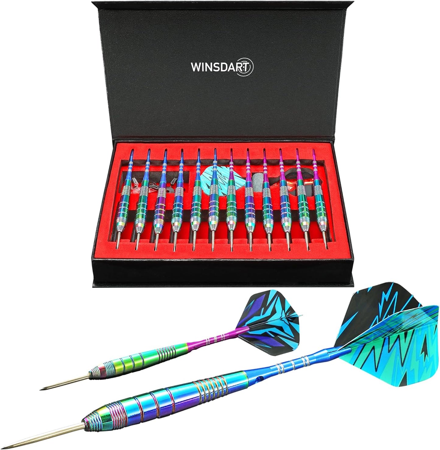 ADKX Steel Tip Darts 12 Pack Set for All Skill Levels