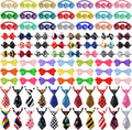 Chumia 100 Pcs Adjustable Dog Ties Set for Medium Large Dogs