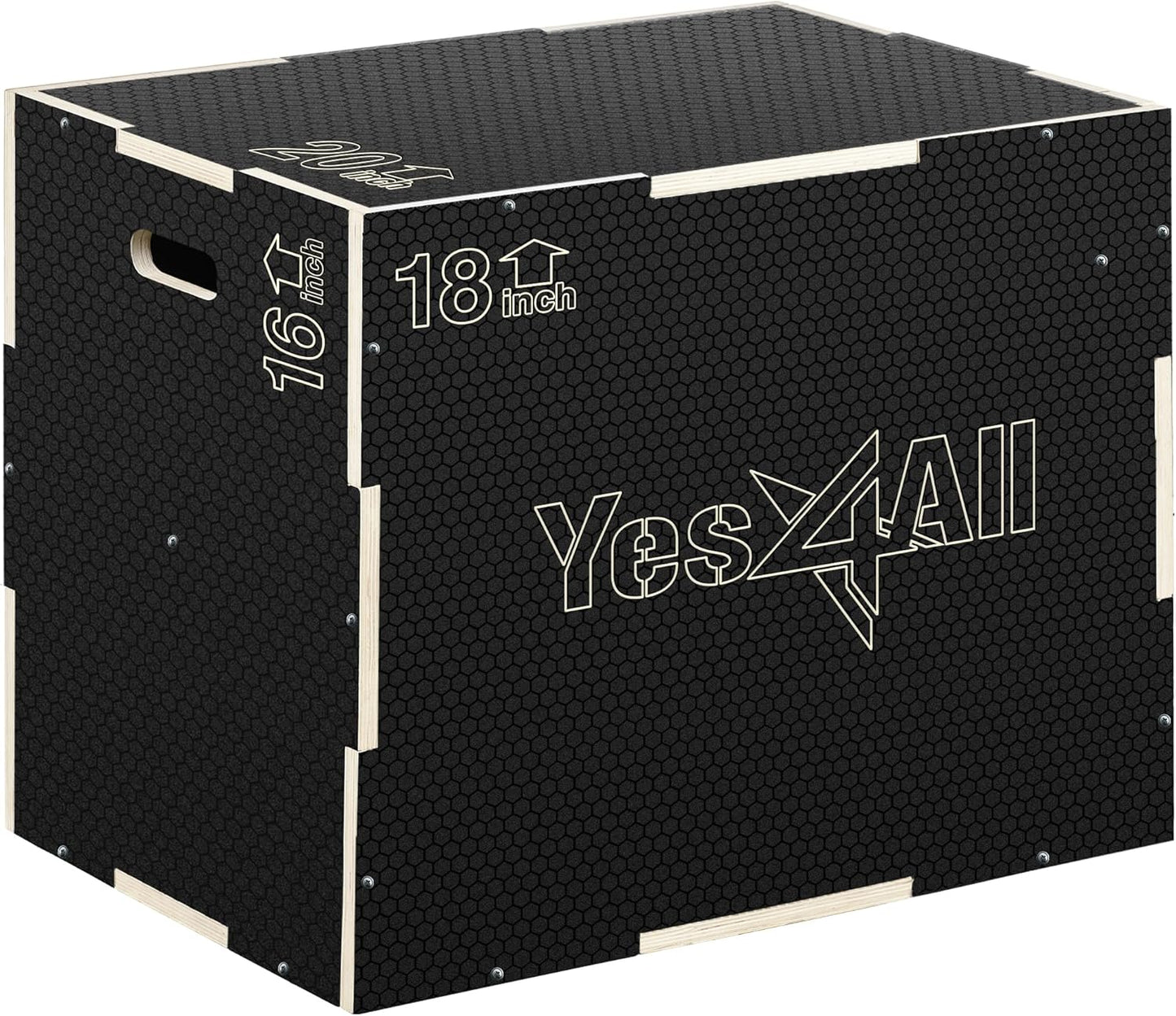 3 in 1 Non-Slip Wooden Plyo Box for Effective Workouts