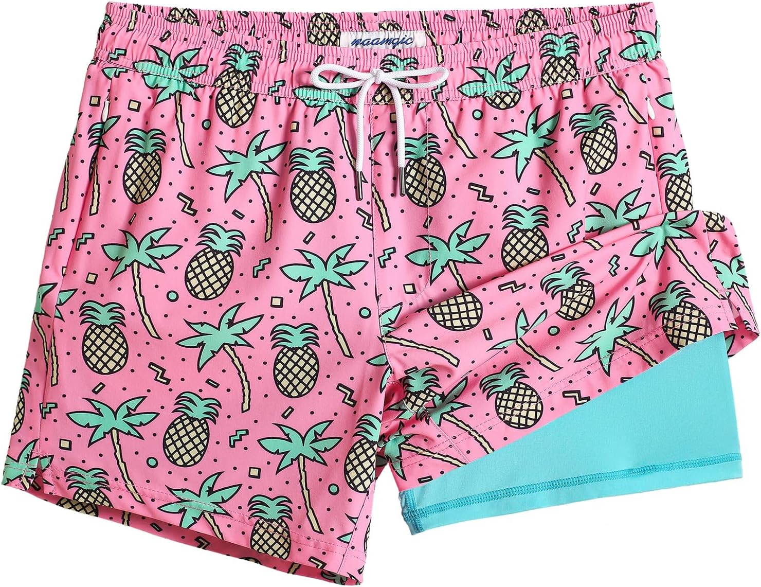 Mens Swim Trunks with Compression Liner for Ultimate Comfort