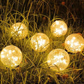 Solar Garden Lights Outdoor Waterproof with Unique Crackle Design