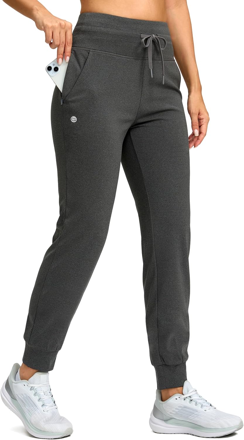 G Gradual Women's Fleece Lined Joggers for Winter Comfort