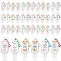 Thank You Mini Hand Sanitizer Keychains 24 Pack - Travel Size Gifts