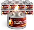 6-Hour Food Warmers for Parties - Long Lasting Chafing Fuel Cans