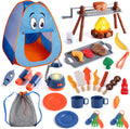 Kids Camping Set with Tent for 2 Toddlers - Pop Up Play Camping Toys