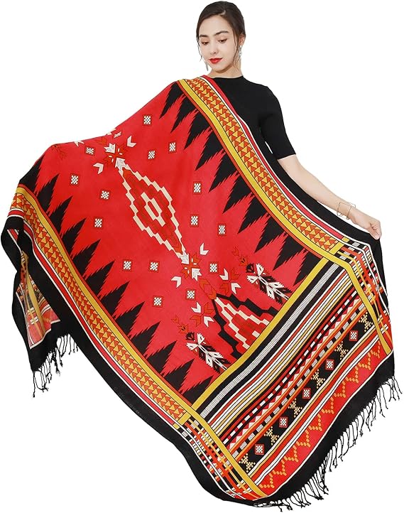 DANA XU 100% Pure Merino Wool Extra Large Pashmina Shawl