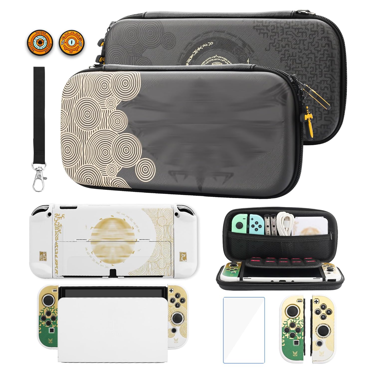 GLDRAM Switch OLED Carrying Case for Zelda Fans and Gamers