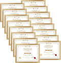 8.5x11 Certificate Frames 16 Pack Gold - Bulk Photo Display
