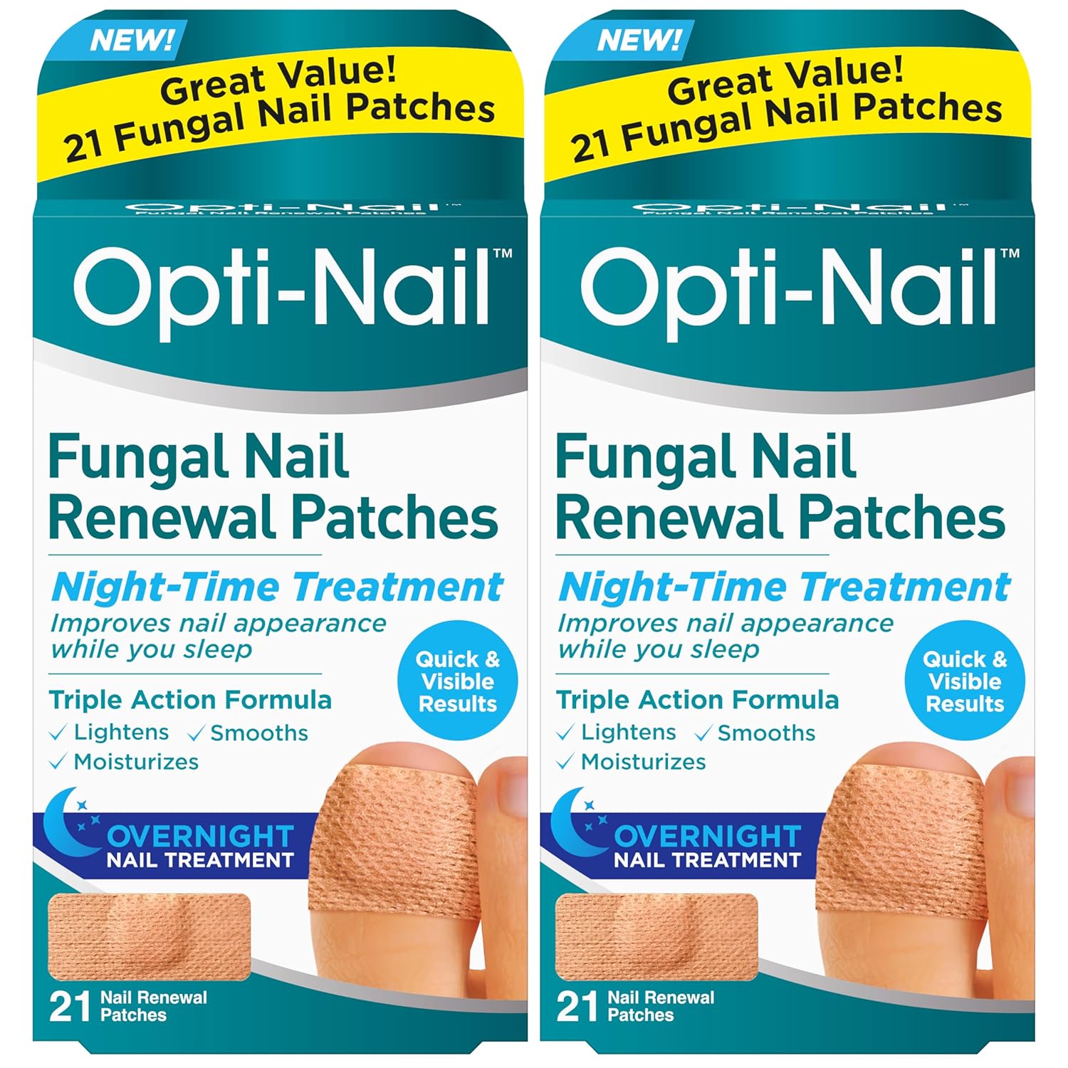 Opti-Nail Fungal Nail Renewal Patches for Night-Time Treatment