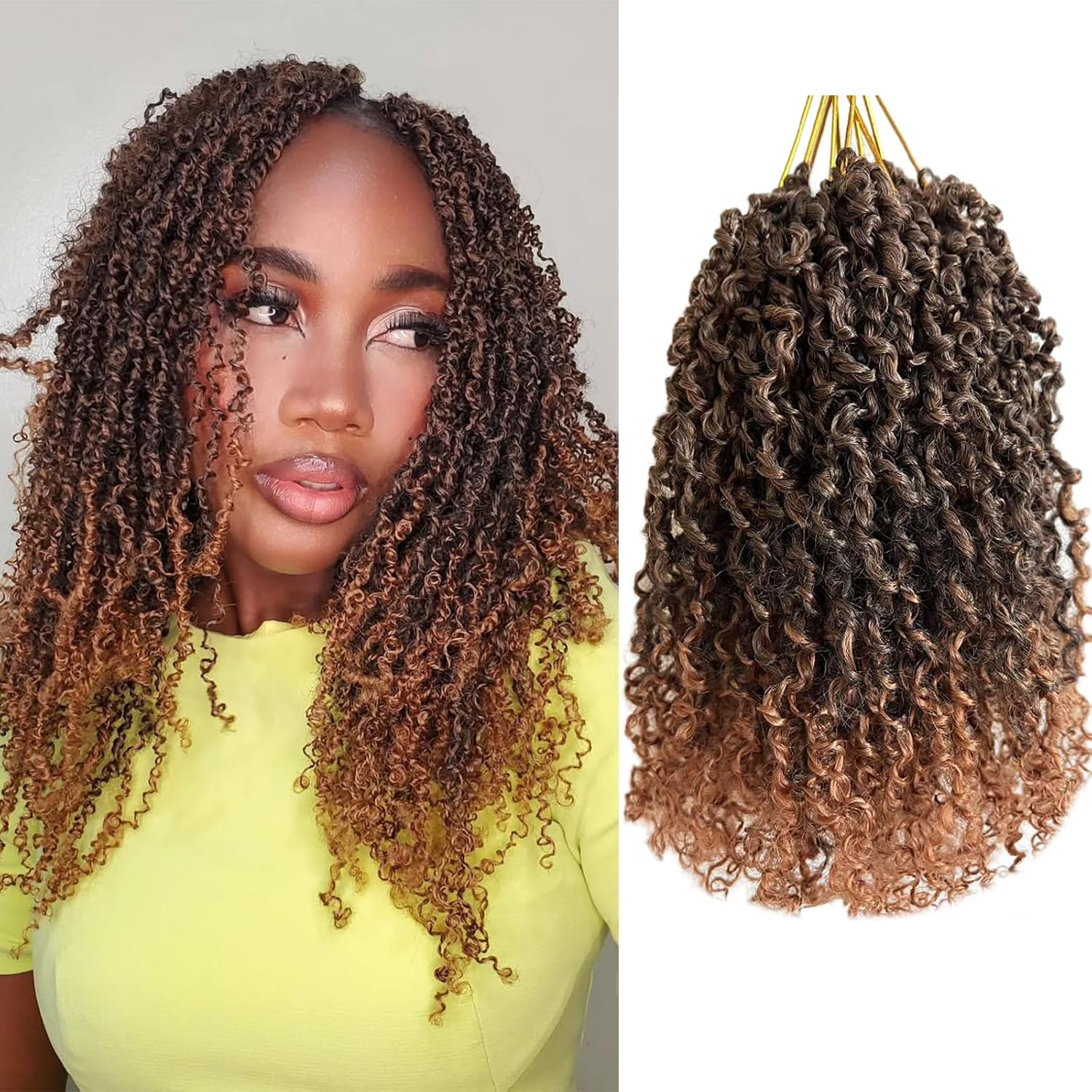 14 Inch Pre-Looped Yanky Twist Crochet Hair for Stunning Styles