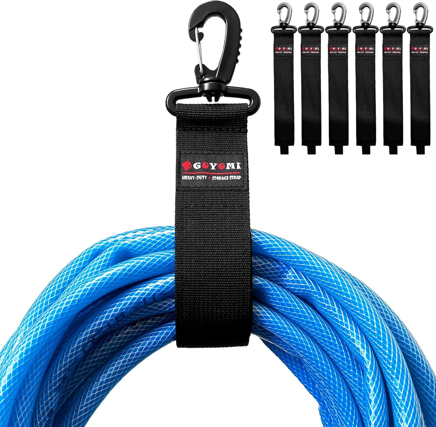 GOYOMI Extension Cord Organizer - 6Pcs Heavy Duty Straps for Easy Storage