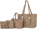 MKF Collection Tote Bag for Women 4PCS Set - Vegan Leather Tote