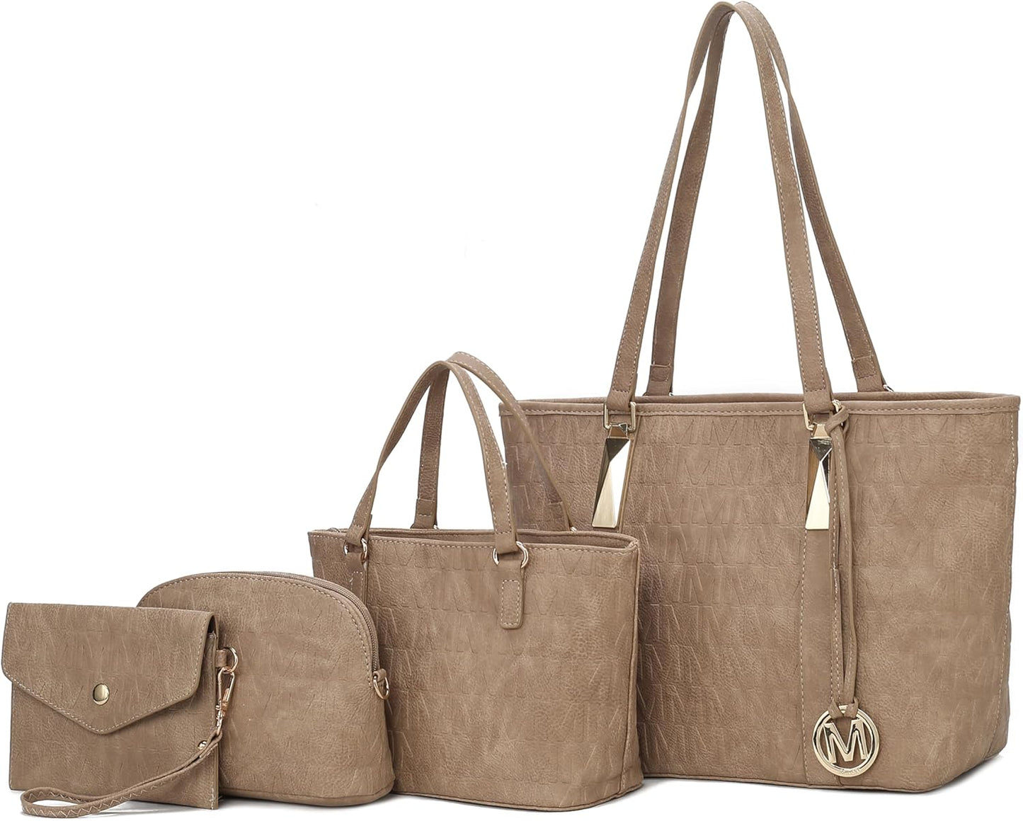 MKF Collection Arya M Signature Tote Bag Set for Women