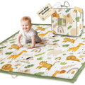 Animals Jungle Portable Baby Play Mat for Floor - Spacious 47 in Play