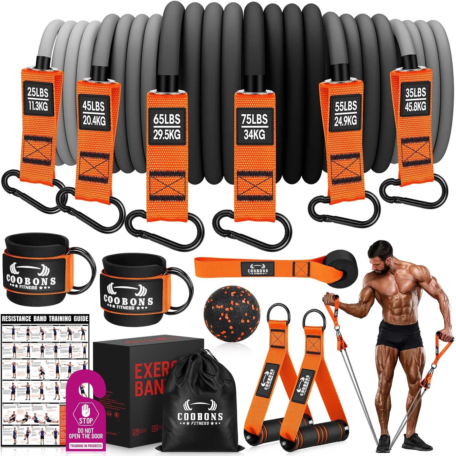 Heavy Resistance Bands for Working Out - 300LBS Exercise Bands