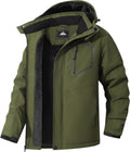 Men's Mountain Ski Jacket Winter Snow Coats Waterproof - Warm Fleece