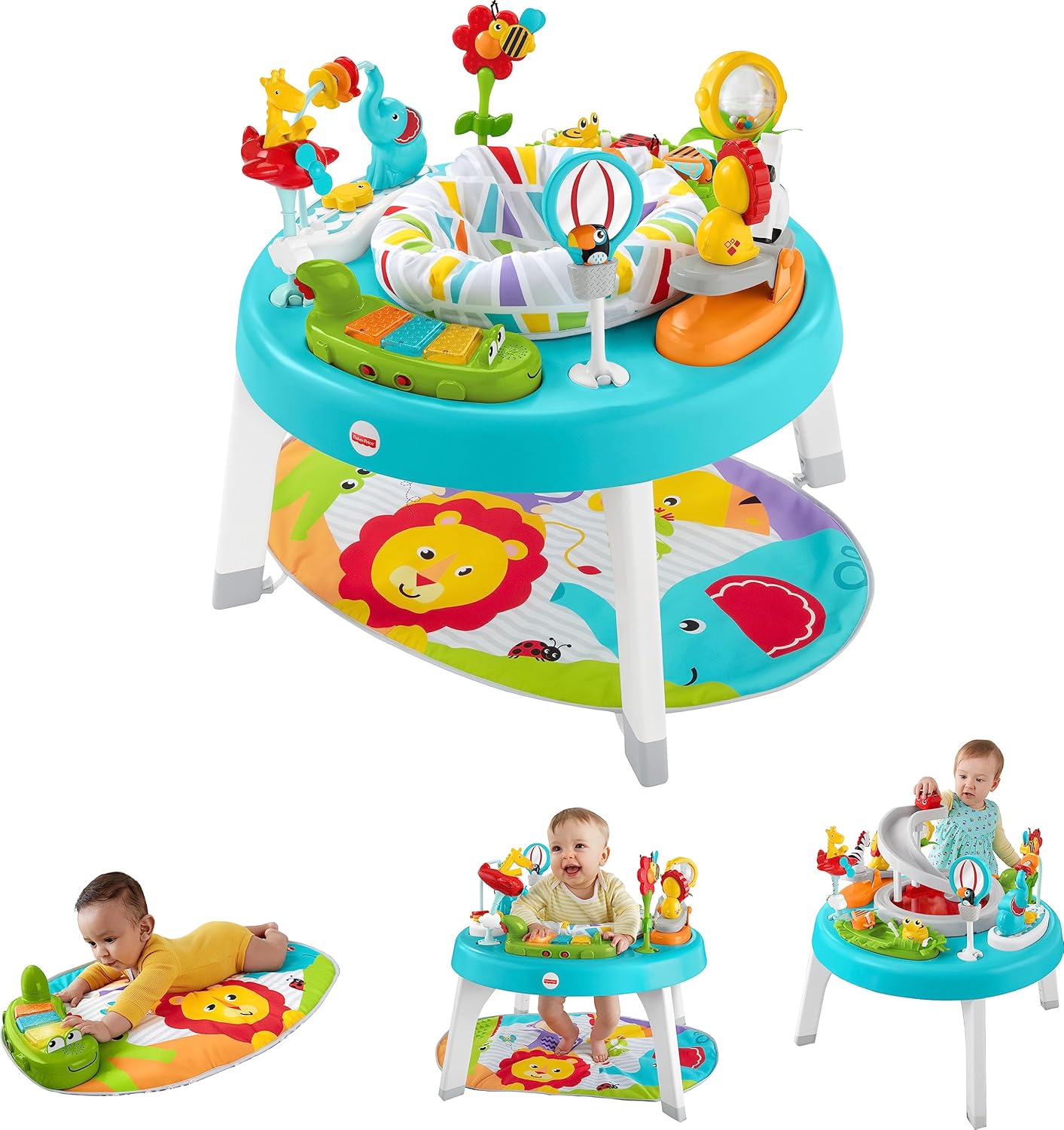 Fisher-Price 3-in-1 Activity Center - Music, Lights, Ramp