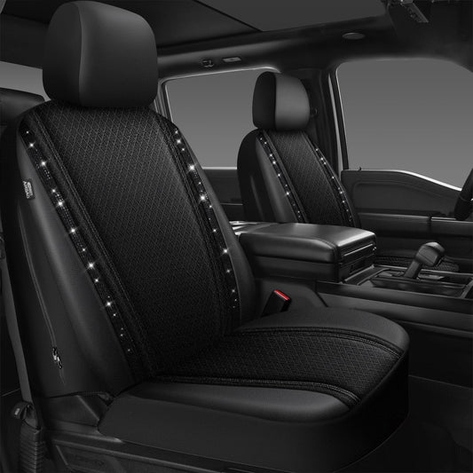 Bling Diamond Car Seat Cover for Women - Stylish & Comfortable