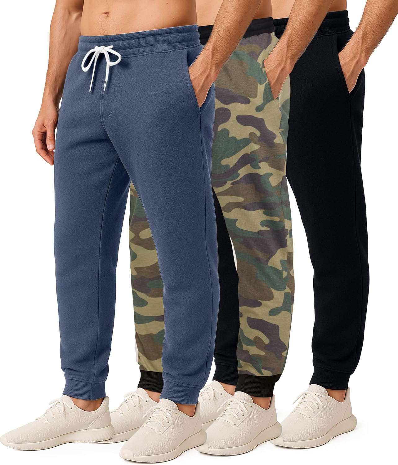 Real Essentials Men's Jogger Sweatpants: Comfort & Style Trio