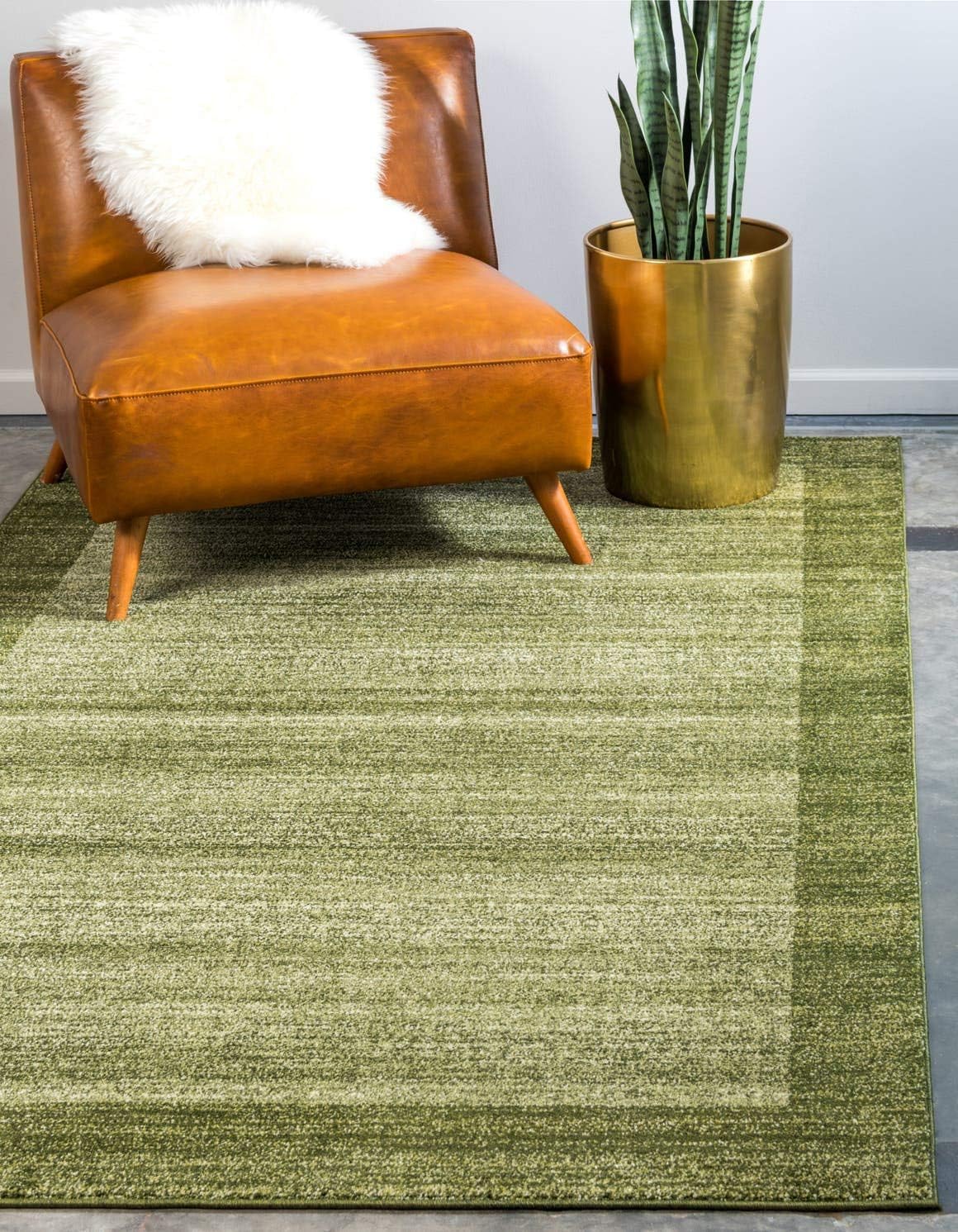 Abigail Light Green/Ivory Rug - Unique Loom