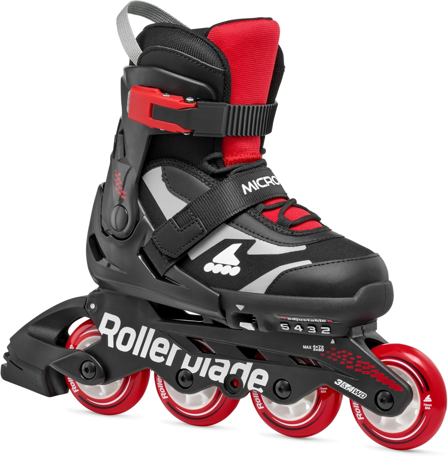 Rollerblade Microblade Kid's Adjustable Inline Skates for Youth