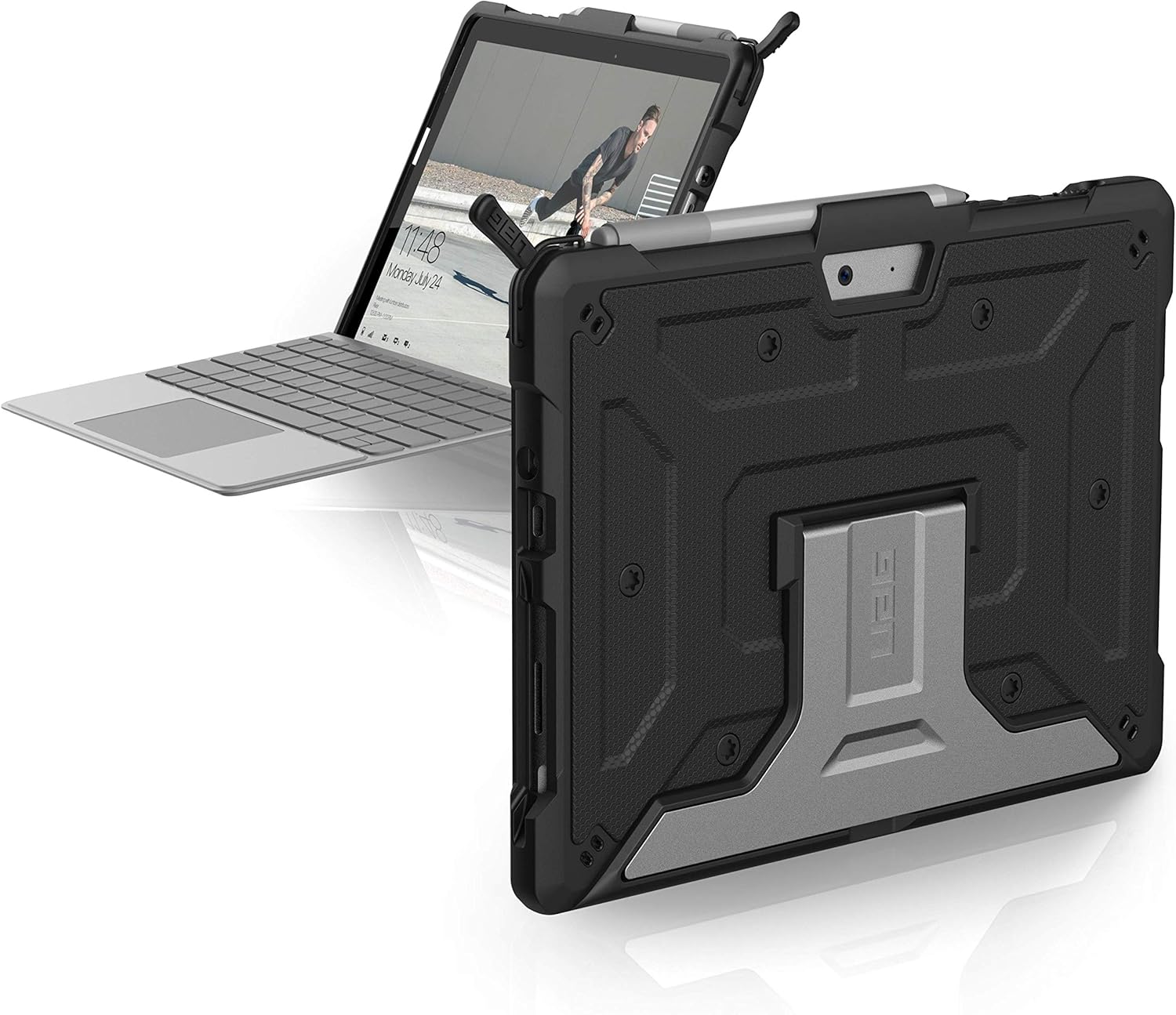 Rugged Aluminum Kickstand Case for Microsoft Surface Go 10.5