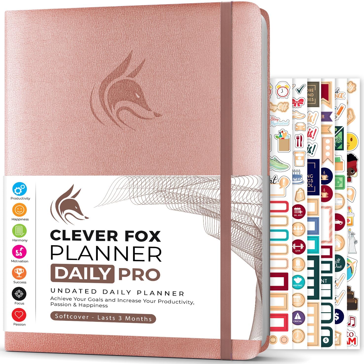Clever Fox Planner Daily PRO - A4 Size Daily Life Planner