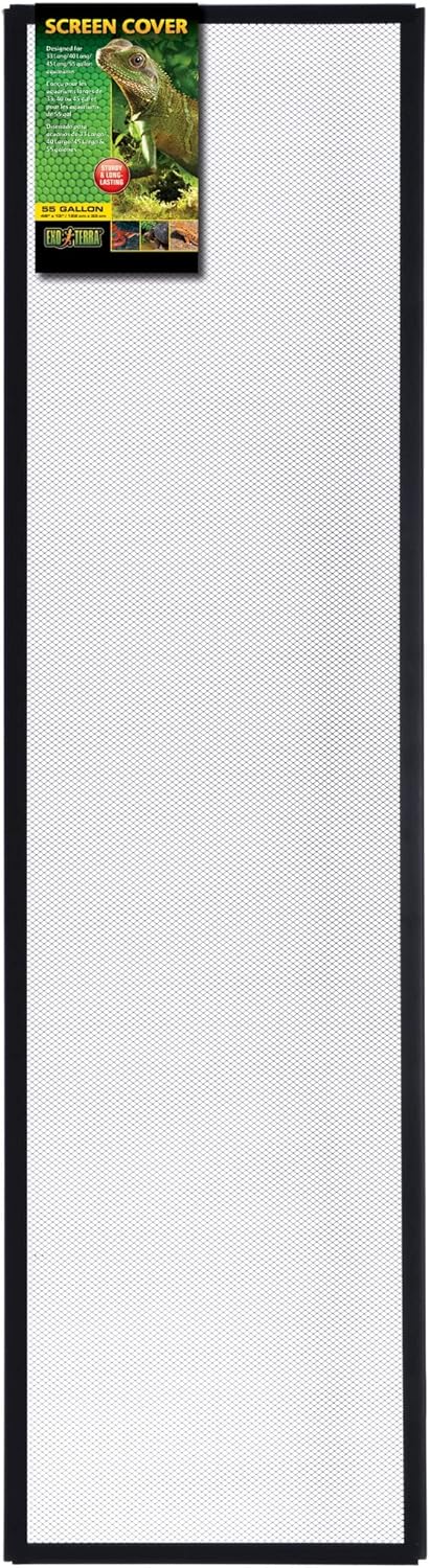 Exo Terra Screen Cover for 55 Gallon Tanks - Durable & Safe