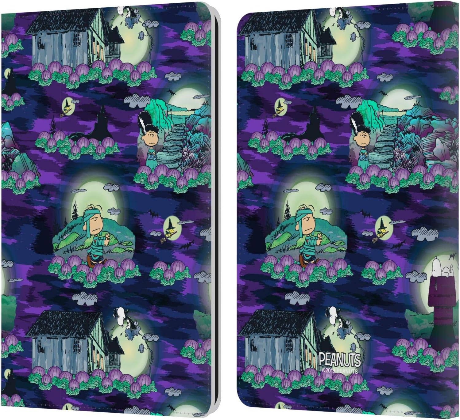 Peanuts Snoopy Patterns Leather Wallet Case for Kindle Paperwhite