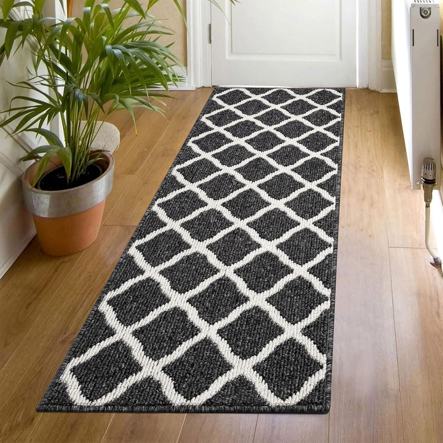 SHACOS Washable Runner Rug 2x6 ft Non Slip Entryway Kitchen Rug